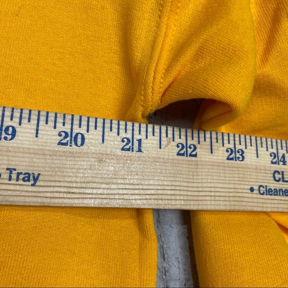 Day of the dead skull floral marigold yellow crewneck sweatshirt medium - Picture 5 of 7